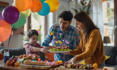 geburtstag feiern mit kleinen kindern eltern bereiten party vor