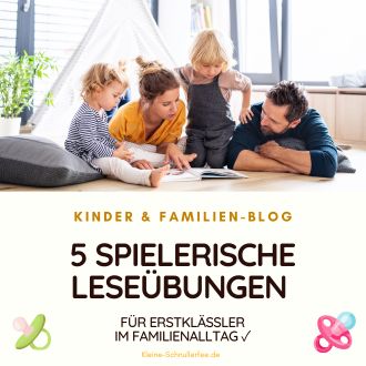 5 spielerische Leseübungen für Erstklässler im Familienalltag