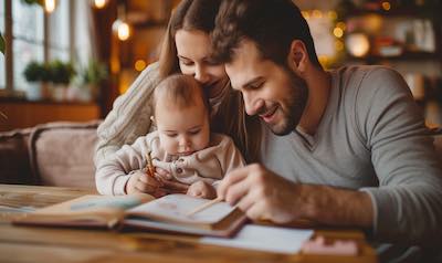 erinnerungsbuch fürs kind offene seiten familie