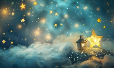 01 wo wohnt die schnullerfee sternenkarte feenhaus